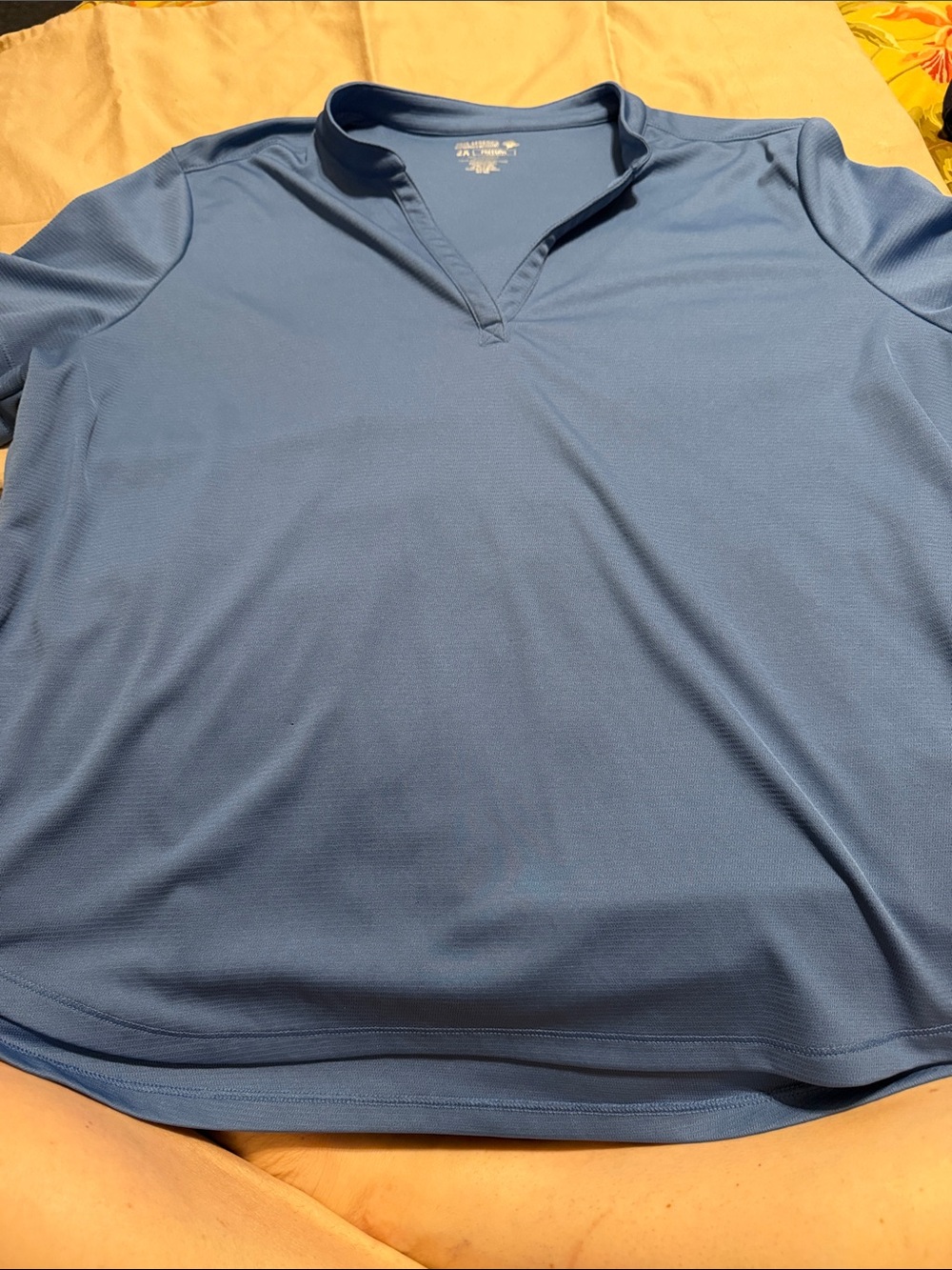 Reel Legends Short Sleeve Performance Tee in Light Blue